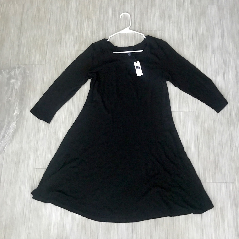 Gap Black Cotton Dress M